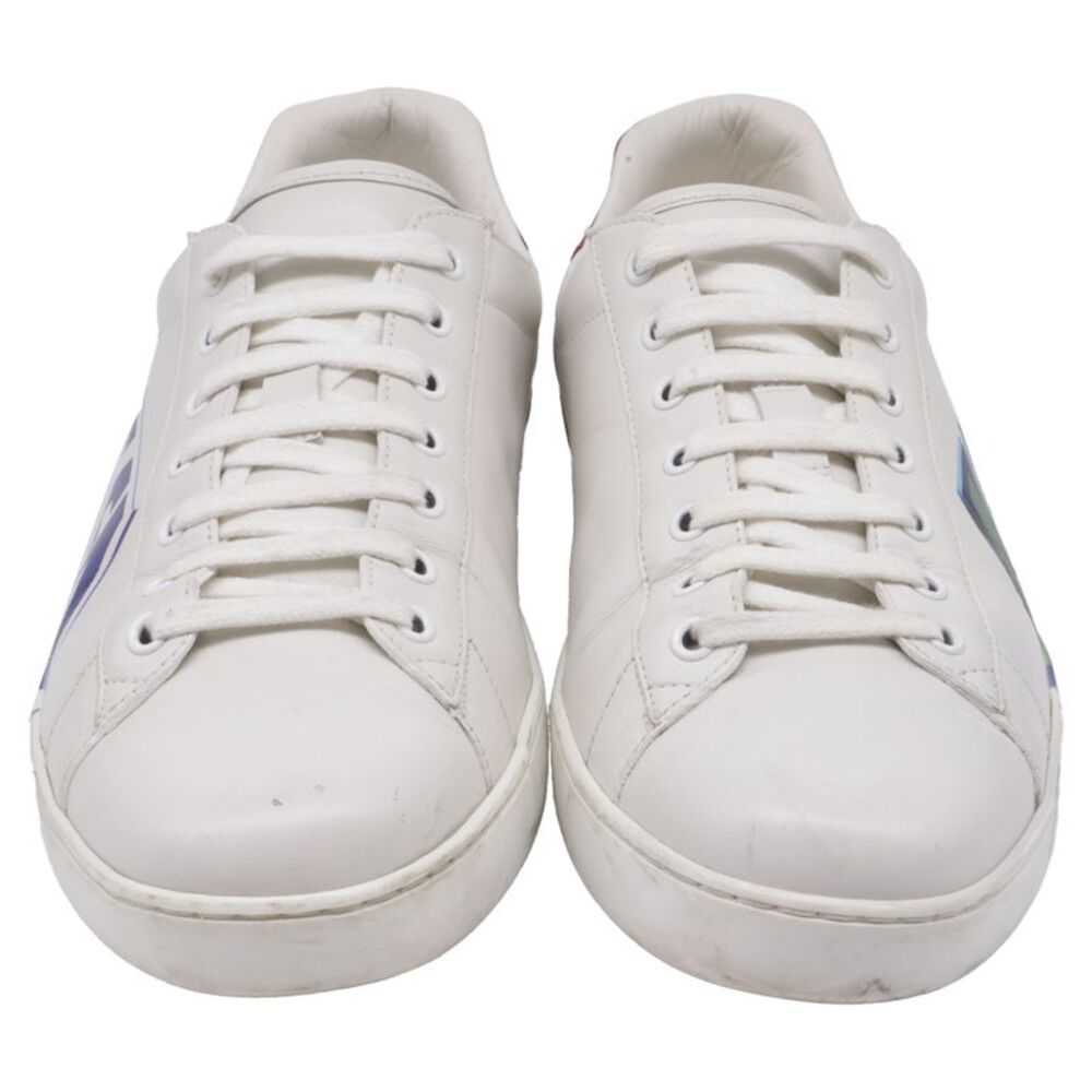 Gucci Ace Loved Sneakers in White Leather